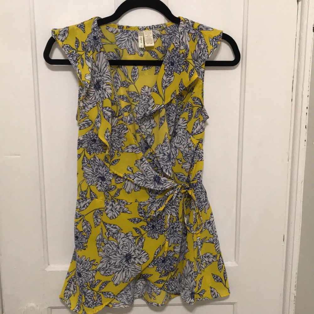 Bright floral blouse